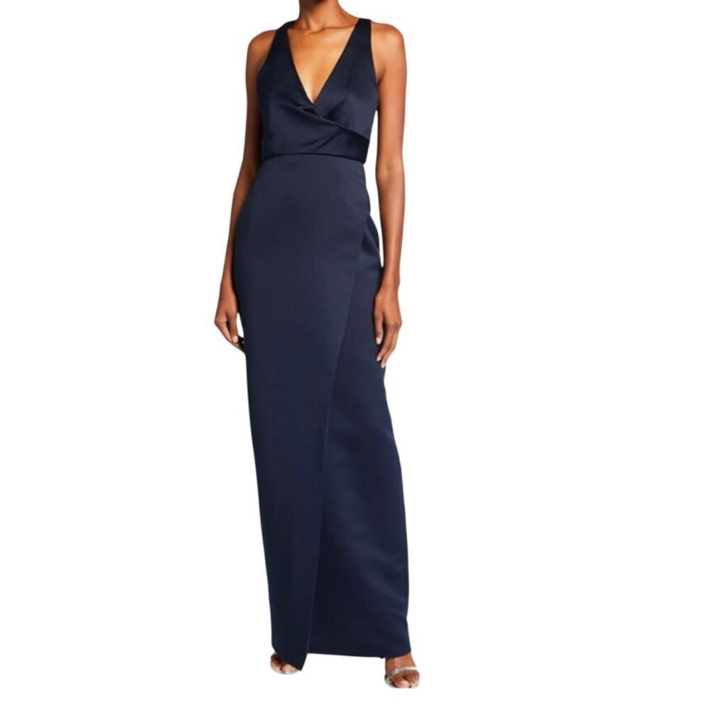 Jay Godfrey Maxi Dress Satin Party Formal Evening Minimalist Gala Prom Hoco 4